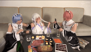 [CPDE-997] Bộ ba Cosplay nhân vật (Emilia - Rem - Ram) trong Re zero Tự sướng cho nhau
