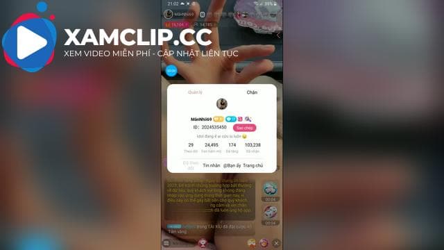 MẫnNhii69 MMLive Livestream #1