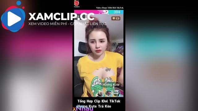 Tổng hợp video idol tiktok Hương Kute trả kèo pk