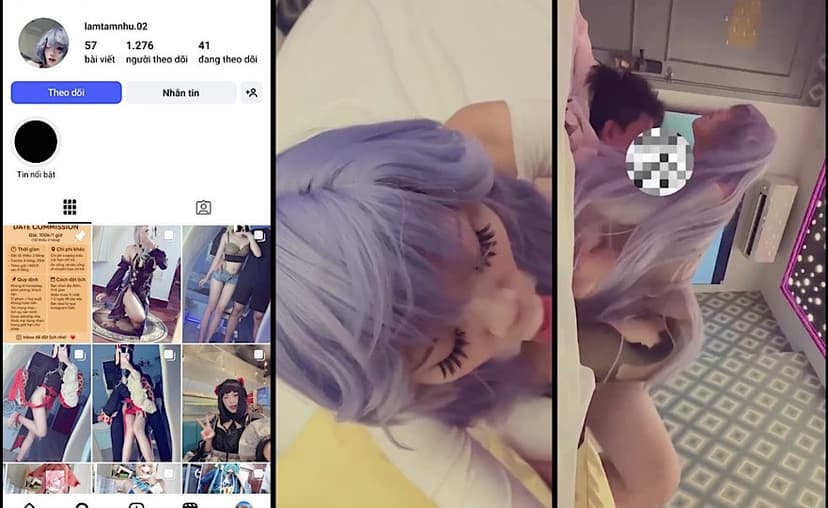 	[Hot] Lâm Tâm Như idol Cosplay lộ clip địt bọp với FWB Part 2
