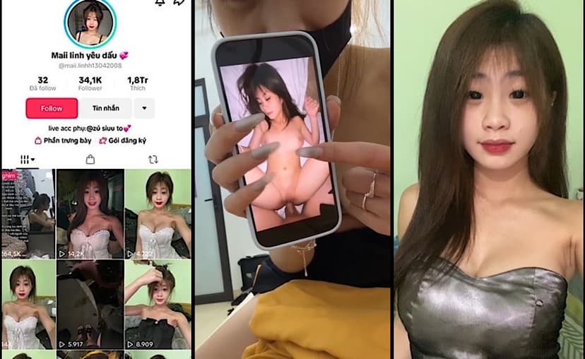 [Hot] Hot Tiktoker Mai Linh yêu dấu khoe clip địt nhau với bạn trai ngay trên sóng live trym.