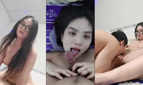 Em sinh viên kính cận lộ clip sex với người yêu sau khi chia tay #7