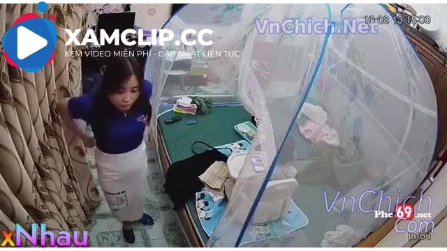 Hack camera, E học sinh dẫn ny về nhà địt, Đang địt nhau thì anh chị họ đến chs